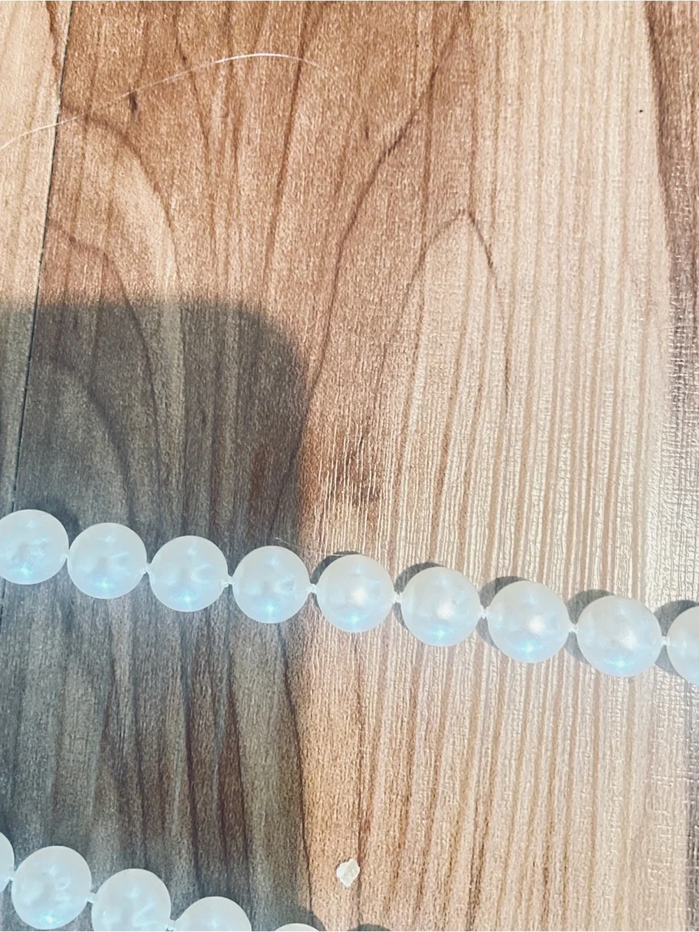 Faux Pearl Strand White